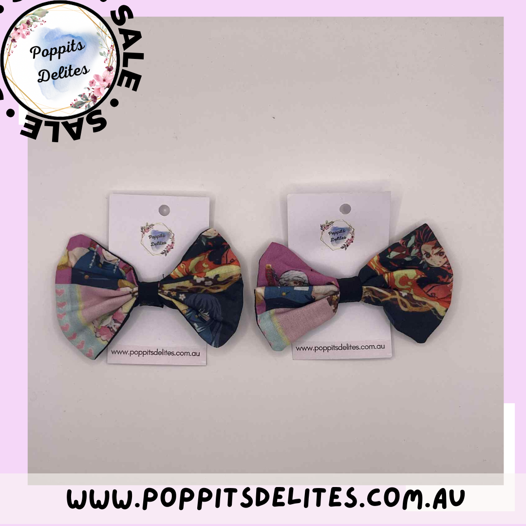 Anime 2 Fabric Hair Bow
