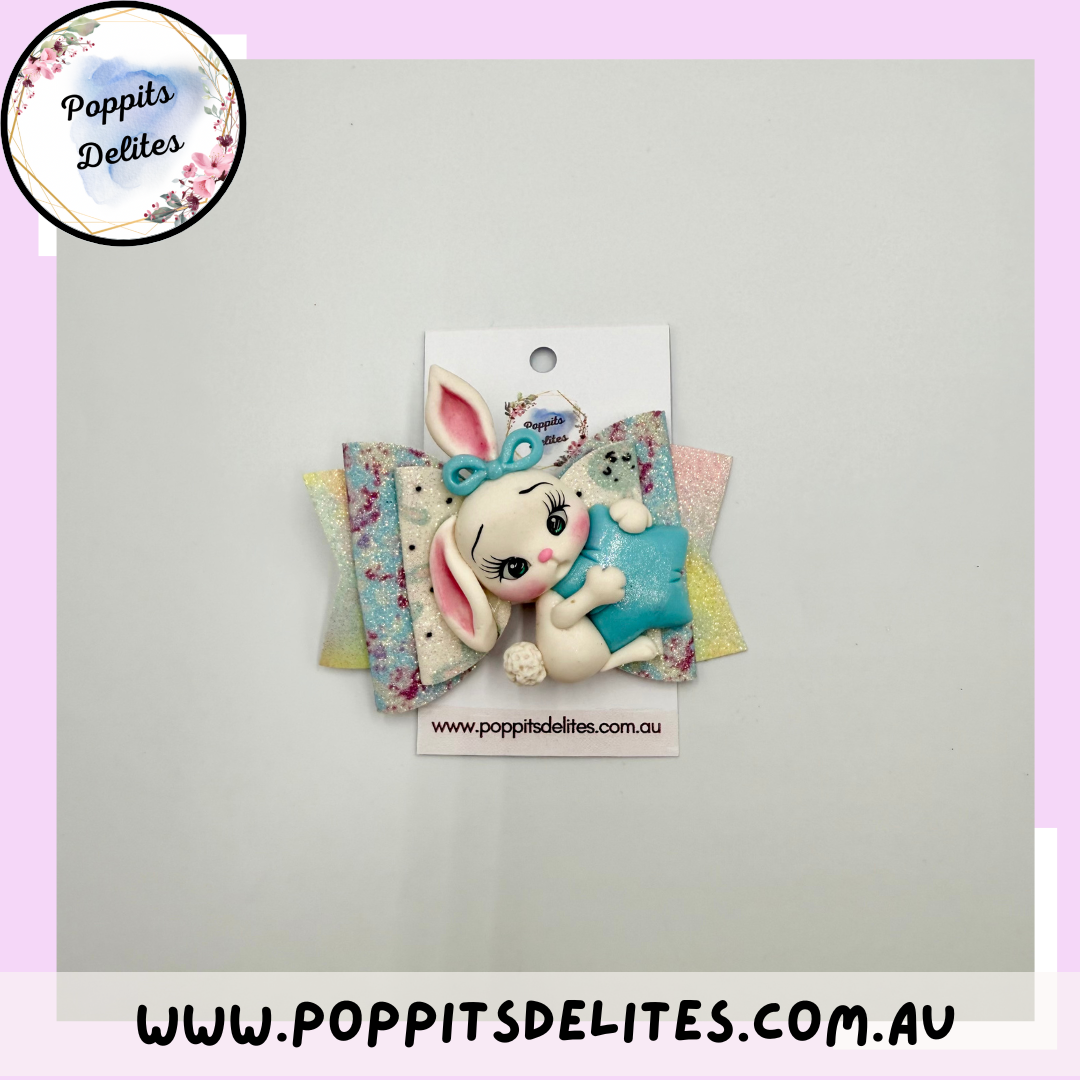 Bunny Star Hair Bow - Poppits Delites