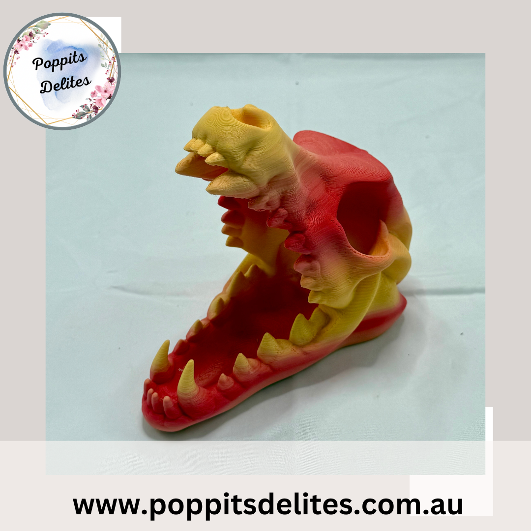 Wolf Skull Dice Tower - Poppits Delites