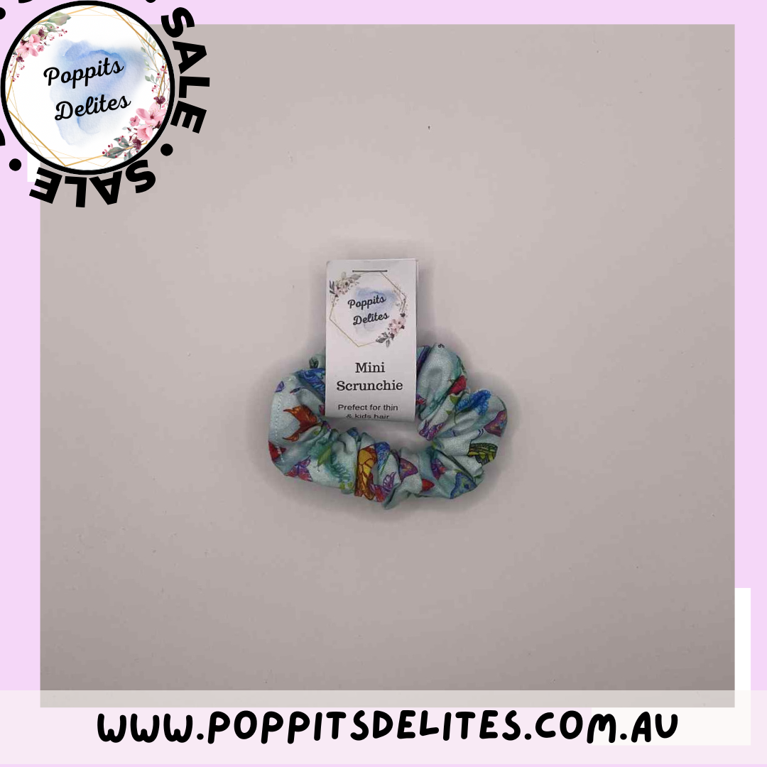 Blue Butterfly Scrunchie
