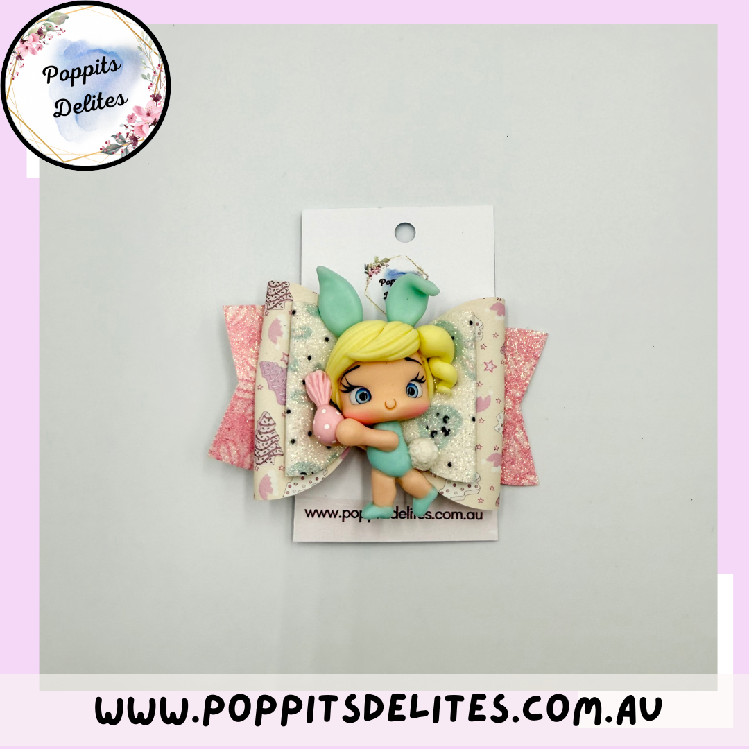 Bunny Girl Hair Bow - Poppits Delites