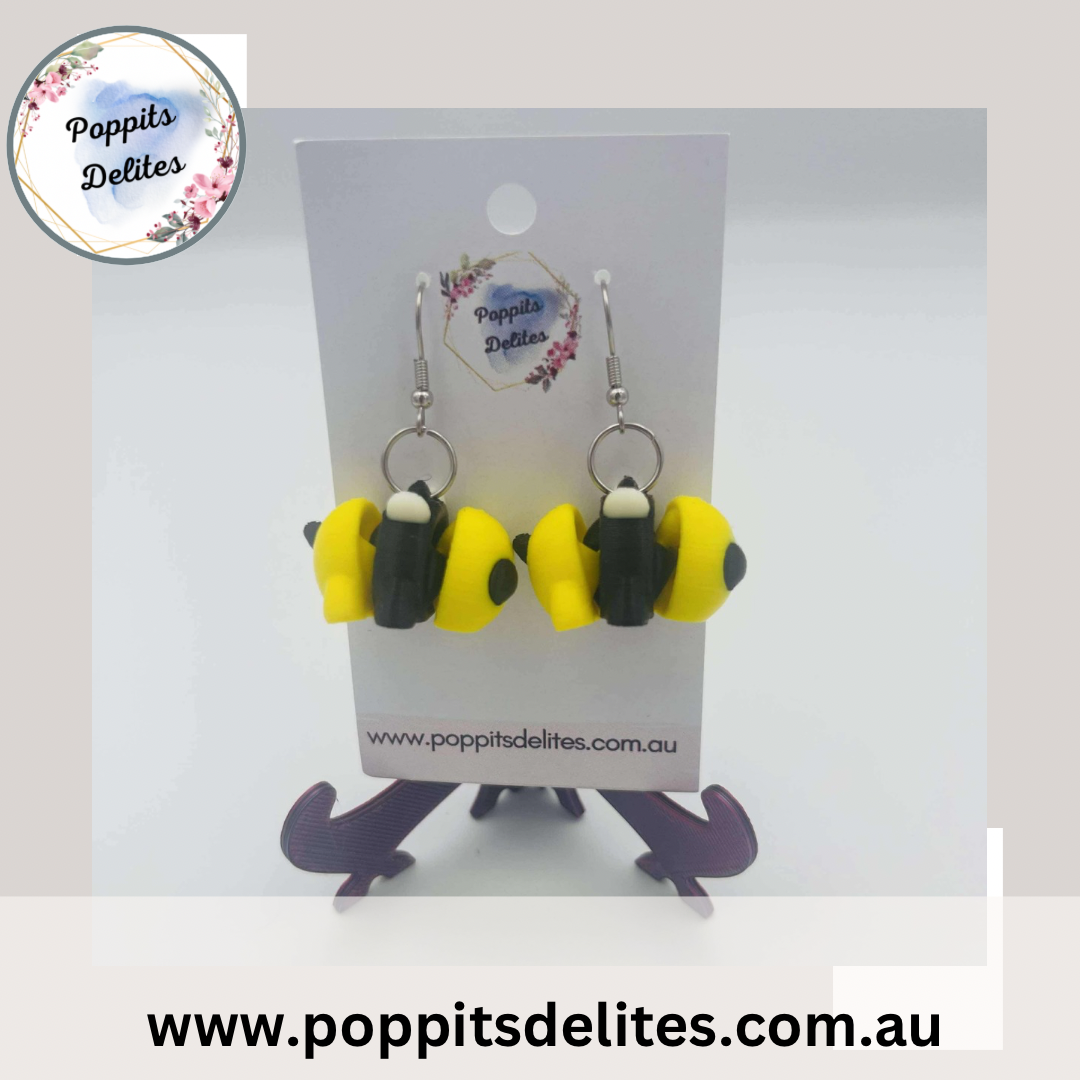 Bee Earrings - Poppits Delites