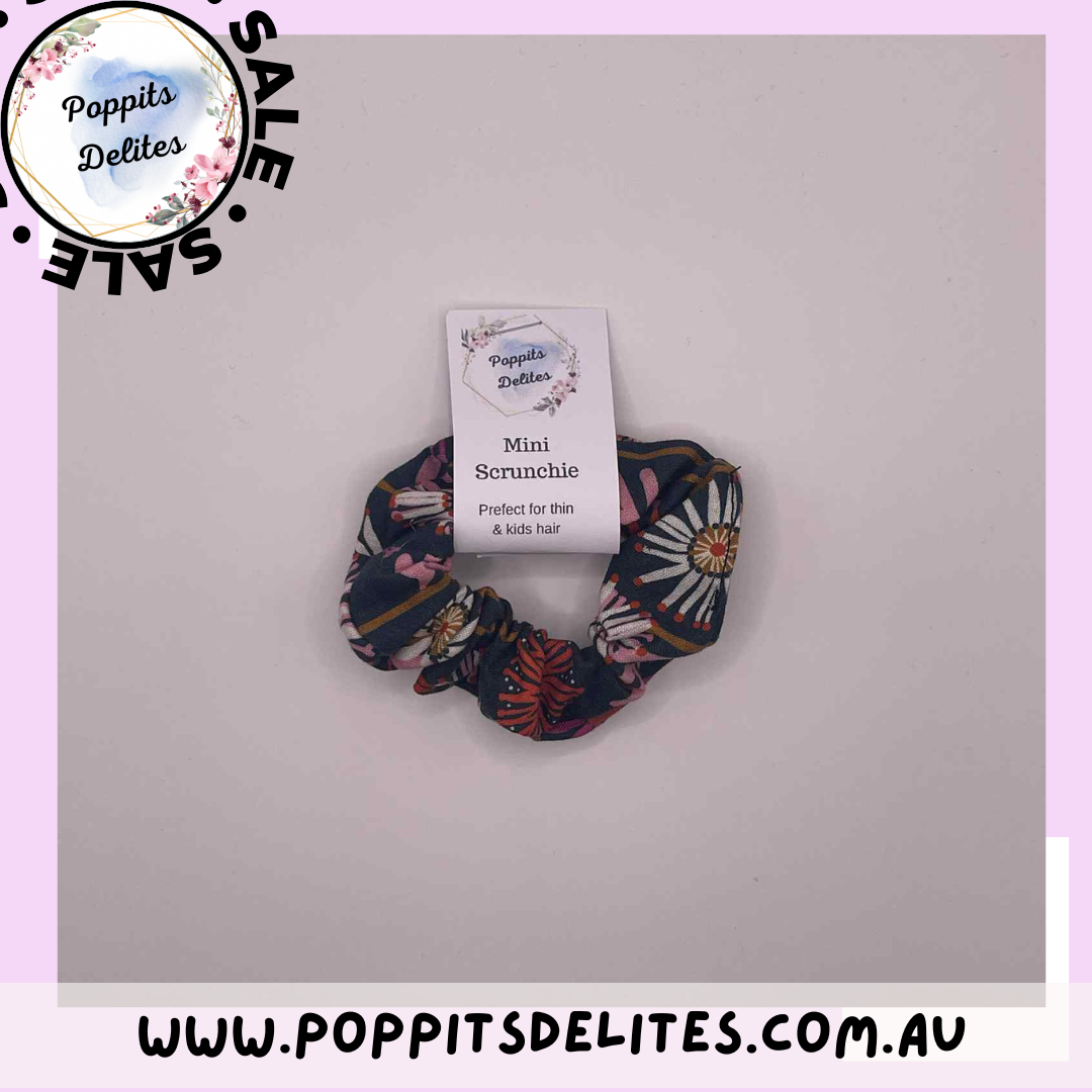 Pink Garden Scrunchie - Poppits Delites