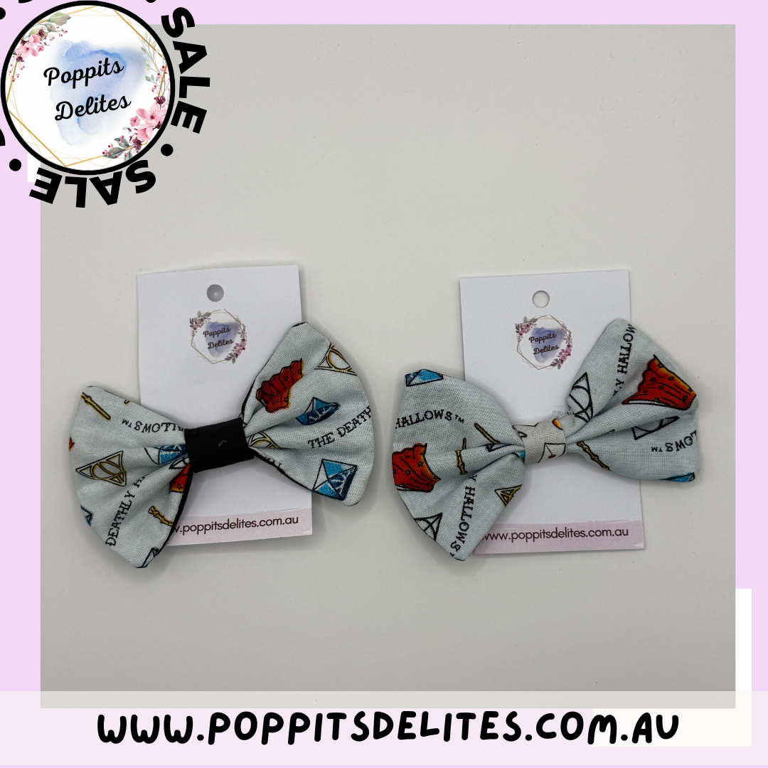 HP Hallow Fabric Hair Bow - Poppits Delites