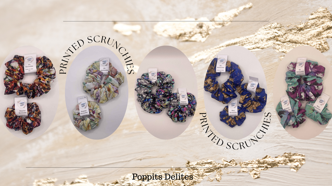 Printed Scrunchies