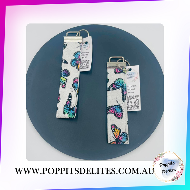 Glitter Butterfly Wristlet - Poppits Delites