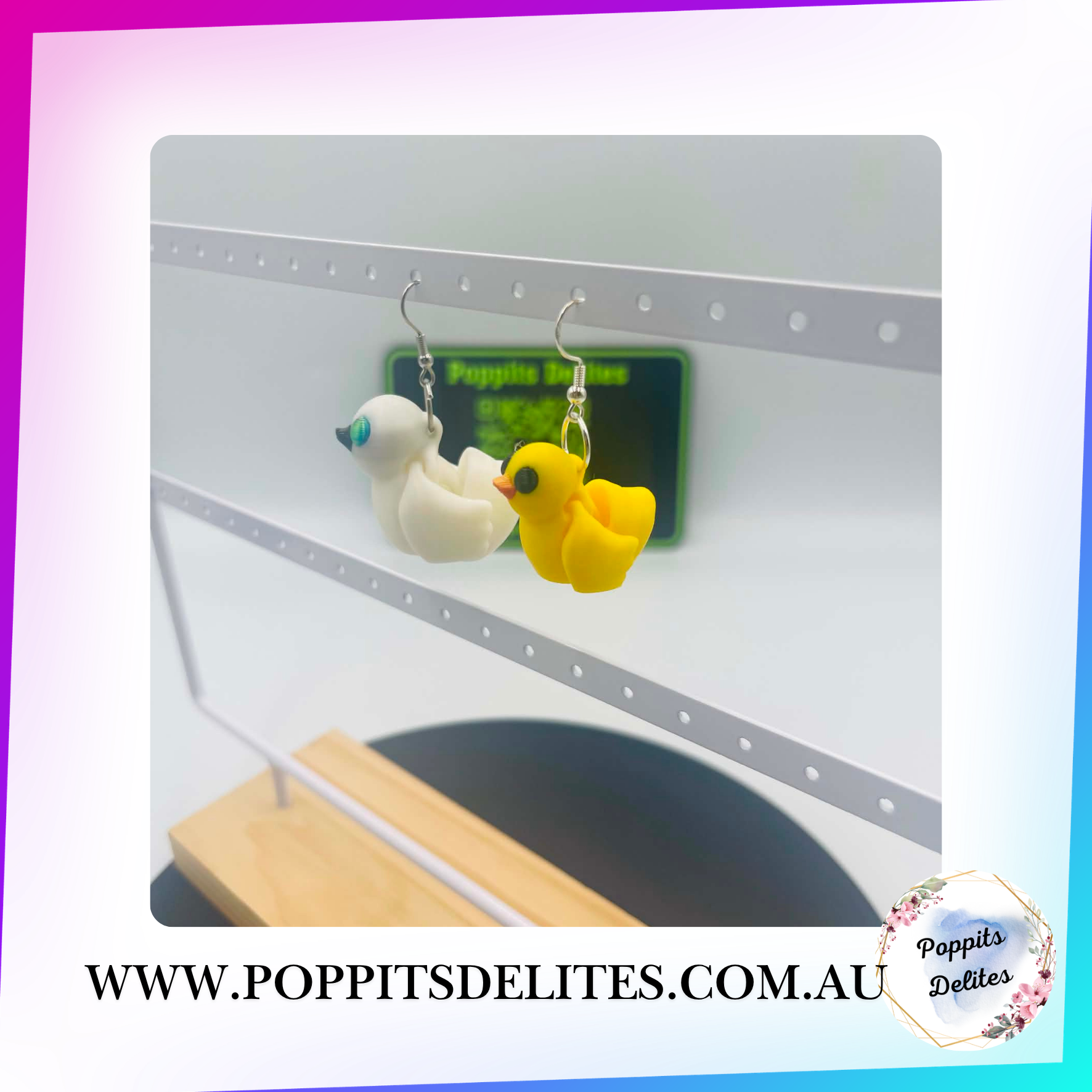 Duck Earrings - Poppits Delites