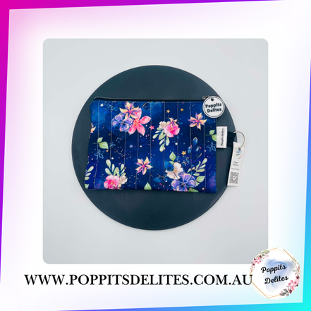 Midnight Flowers Zipper Pouches - Poppits Delites