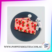 Strawberry Flowers Coin Purses - Poppits Delites