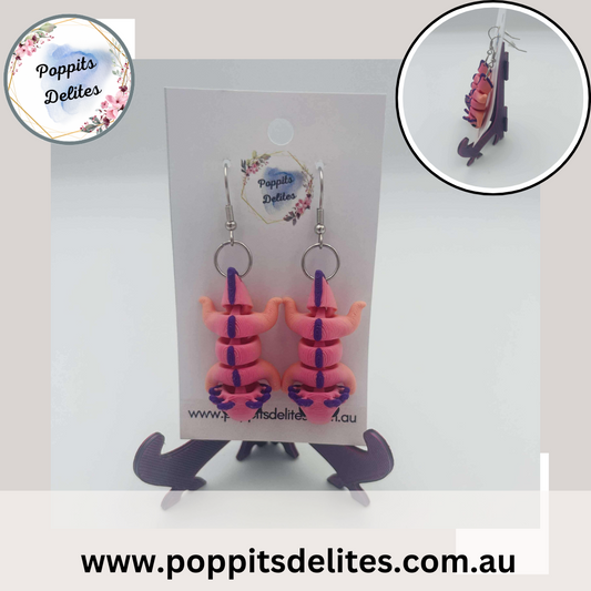 Axolotl Earrings - Poppits Delites