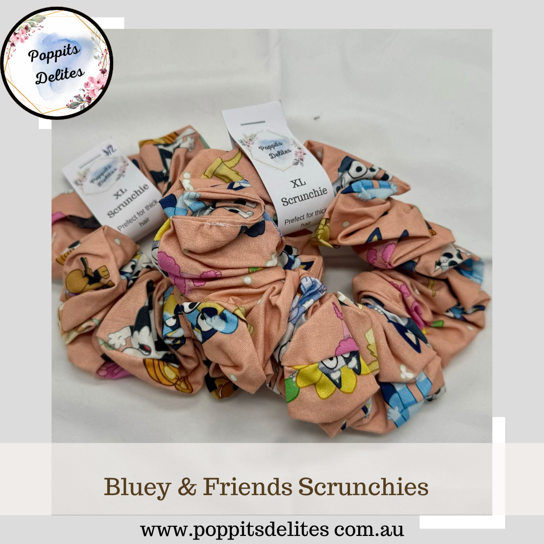 Bluey & Friends Scrunchie - Poppits Delites offering some amazing products for both yourself and gifts for others.