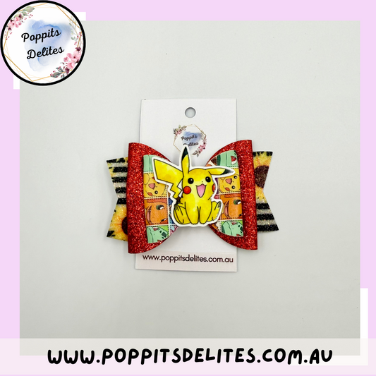 Electric Gamer Hair Bow - Poppits Delites