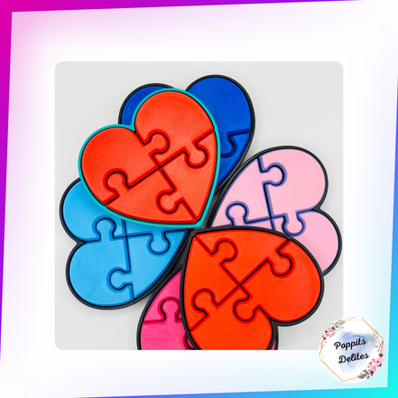 Heart Puzzle Clicker - Poppits Delites