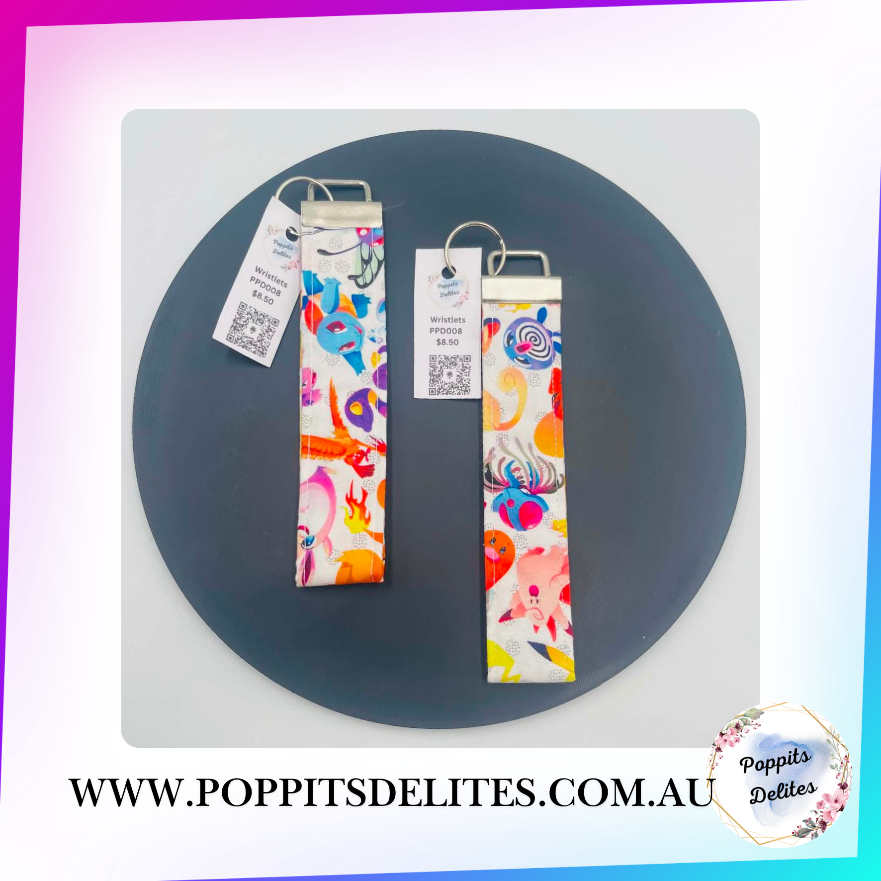 Pocket Monster Wristlet - Poppits Delites