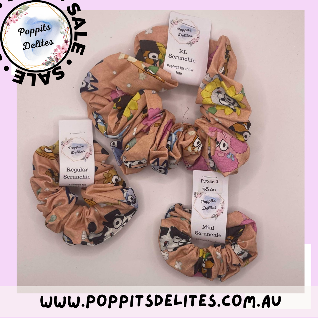 Bluey & Friends Scrunchie - Poppits Delites