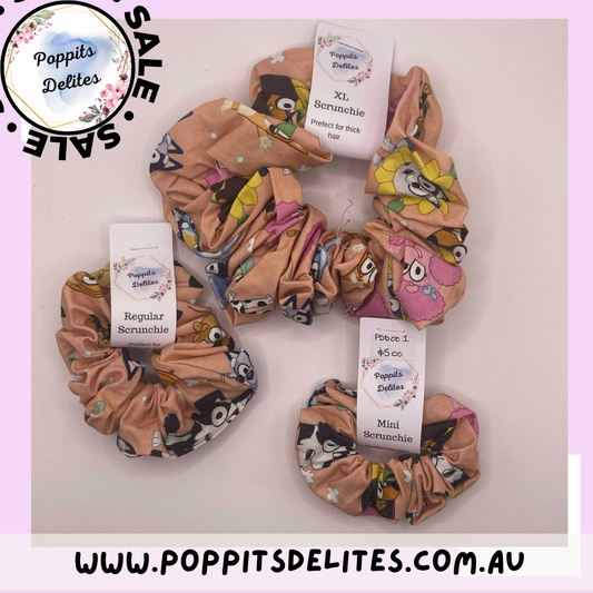 Bluey & Friends Scrunchie - Poppits Delites
