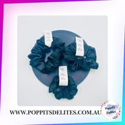 Black Satin Scrunchie