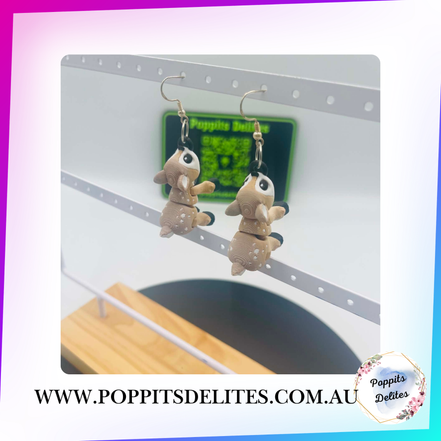Deer Earrings - Poppits Delites