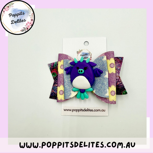 Dragon Girl Hair Bow - Poppits Delites