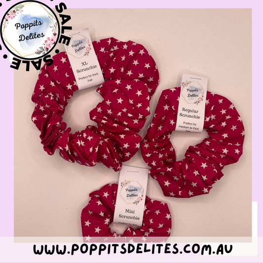 Christmas Star Scrunchie - Poppits Delites