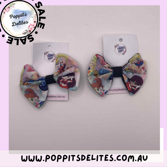 Sailor Moon Fabric Hair Bow - Poppits Delites