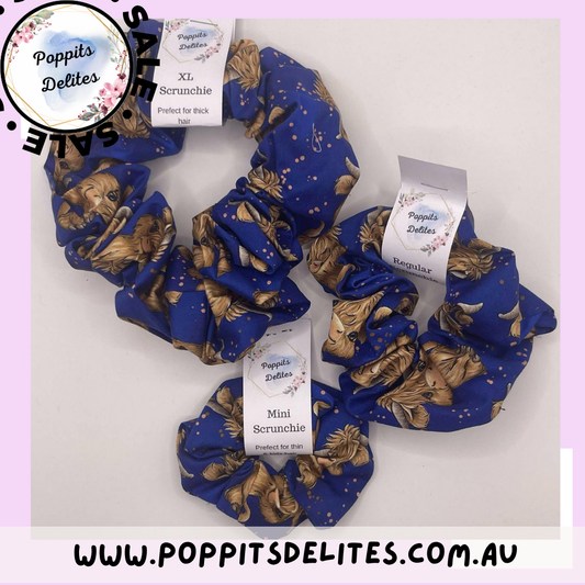 Highland Cow Scrunchie - Poppits Delites