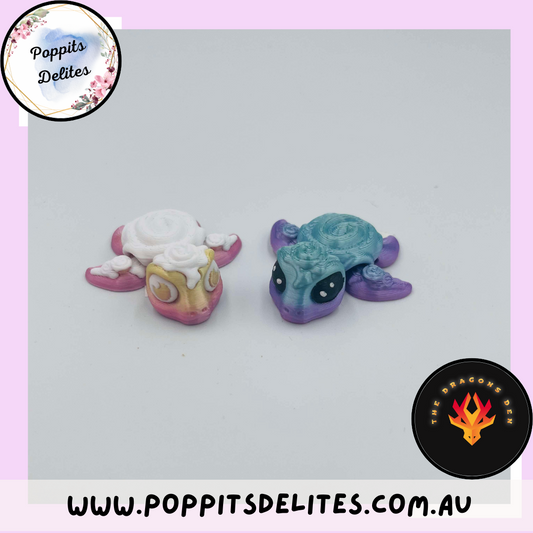 Baby Cinnamon Scroll Turtle - Poppits Delites