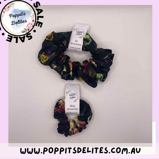 Rose Skull Scrunchie - Poppits Delites