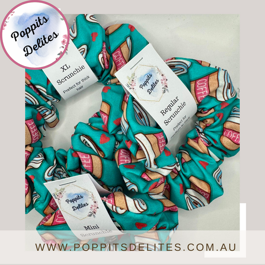 Coffee Scrunchie - Poppits Delites offering some amazing products for both yourself and gifts for others.