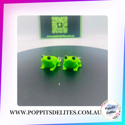 Frog Earrings - Poppits Delites