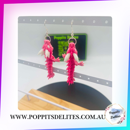 Crystal Dragon Earrings