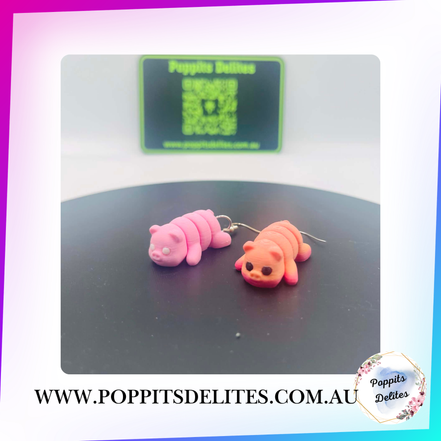Pig Earrings - Poppits Delites