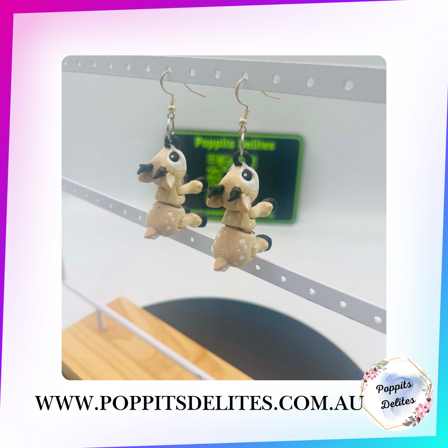 Deer Earrings - Poppits Delites