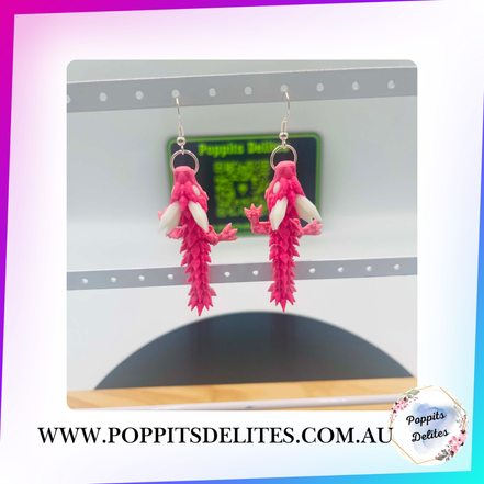 Crystal Dragon Earrings