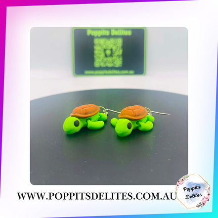 Turtle Earrings - Poppits Delites
