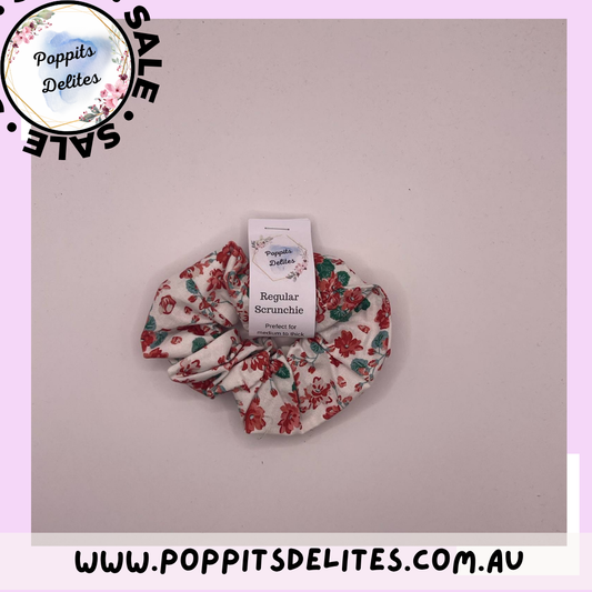 Red Garden Scrunchie - Poppits Delites