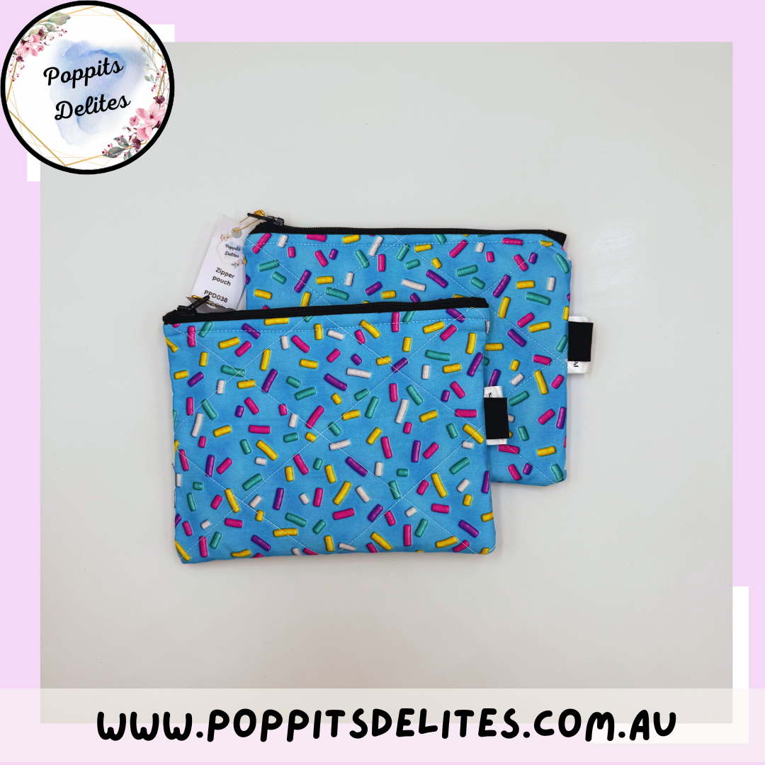 Sprinkles Zipper Pouches