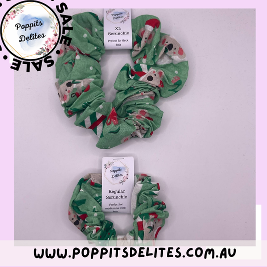 Christmas Koala Scrunchie - Poppits Delites