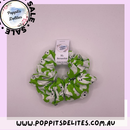 Green Ghost Scrunchie - Poppits Delites