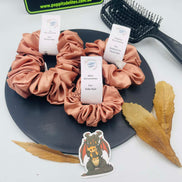Blush Satin Scrunchie - Poppits Delites