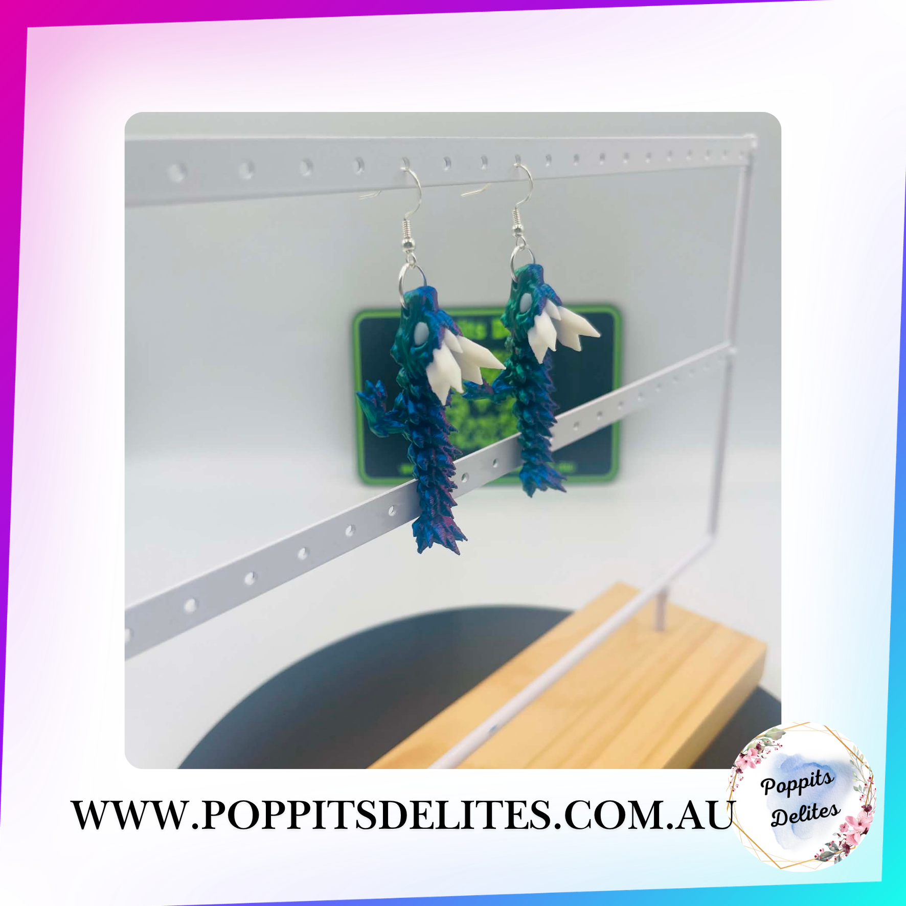 Crystal Dragon Earrings