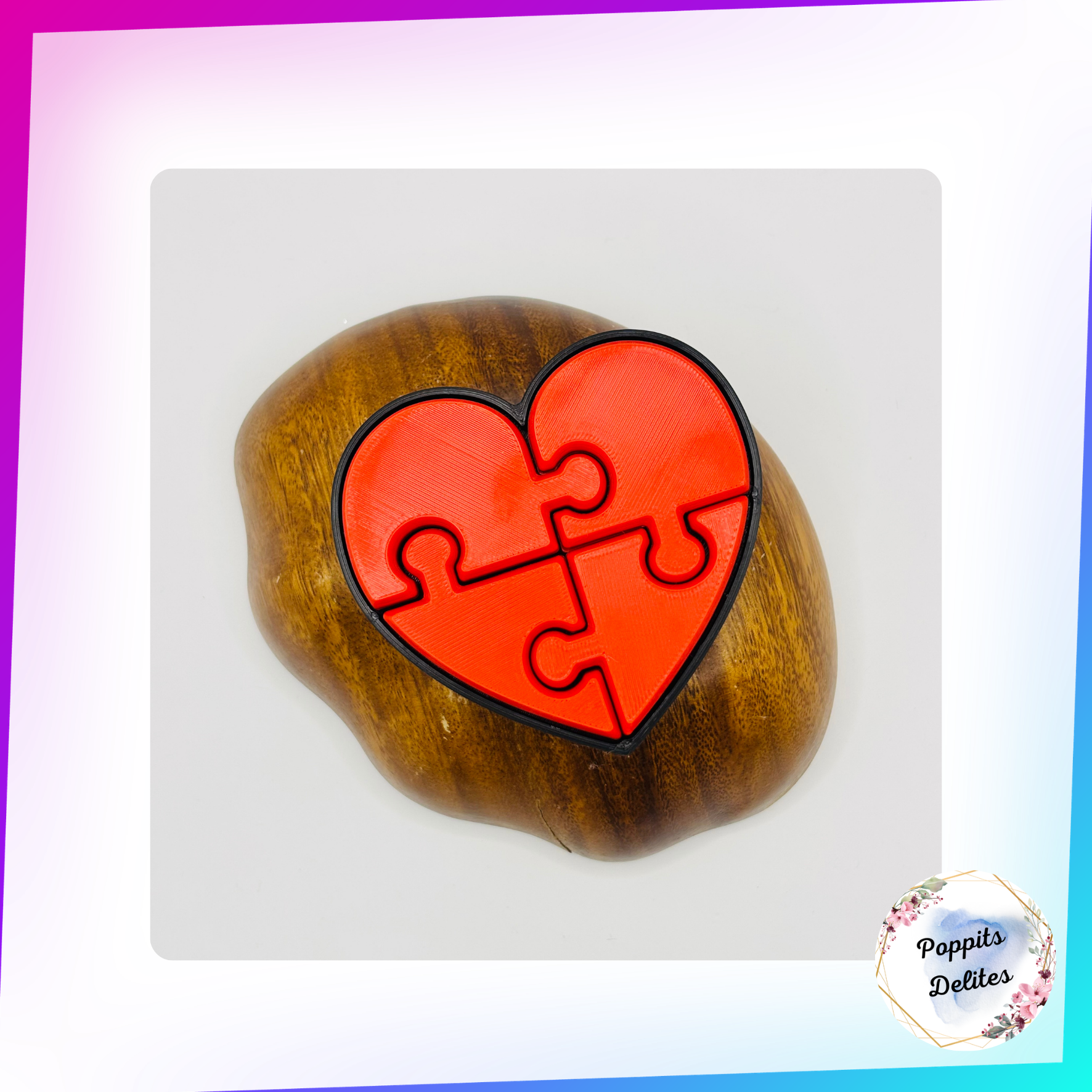 Heart Puzzle Clicker - Poppits Delites