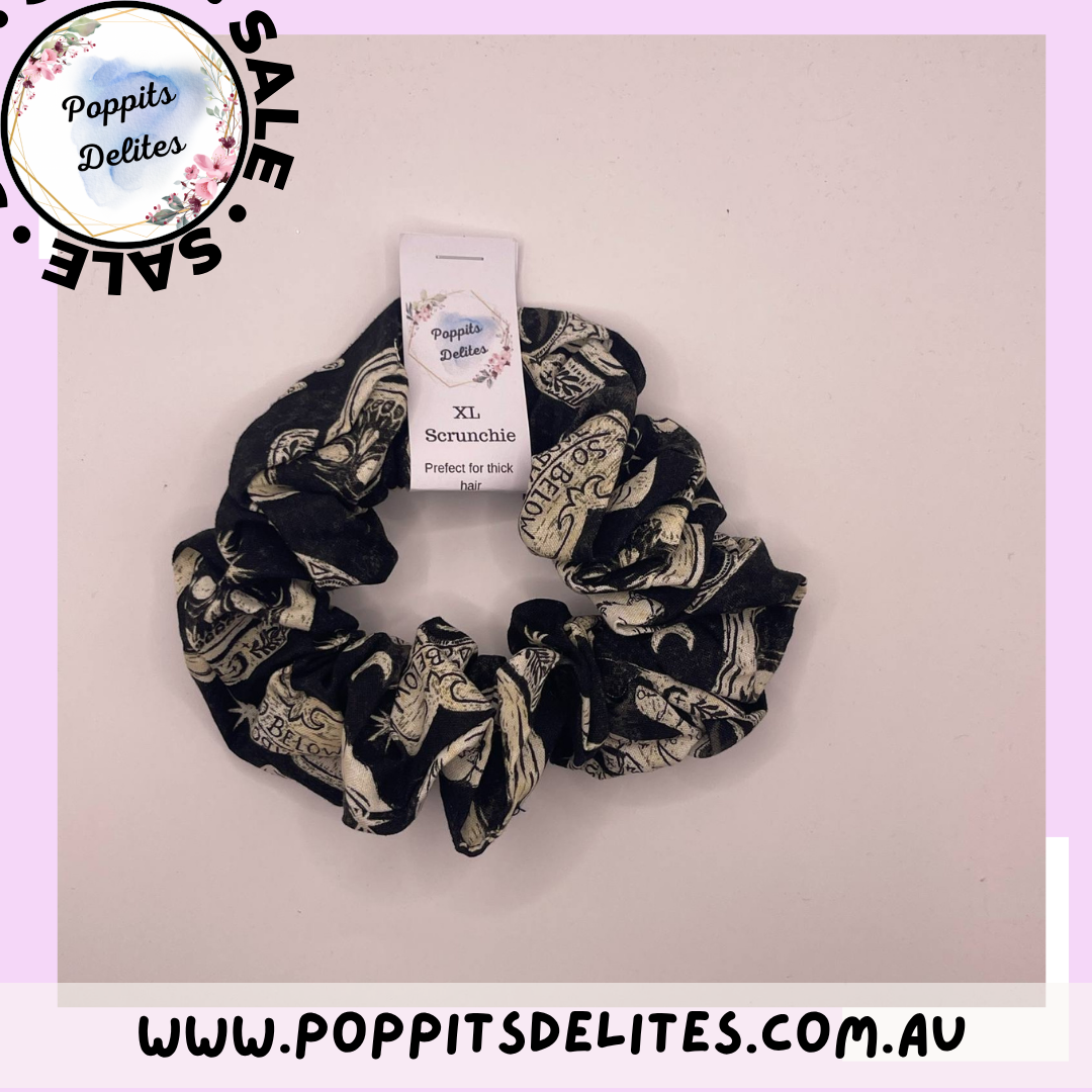 Gothic Moth Scrunchie