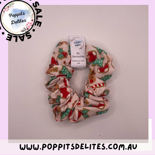 Christmas Gingerbread Scrunchie - Poppits Delites