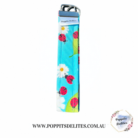Ladybug Flower Wristlet