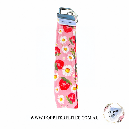 Strawberry Flower Wristlet - Poppits Delites