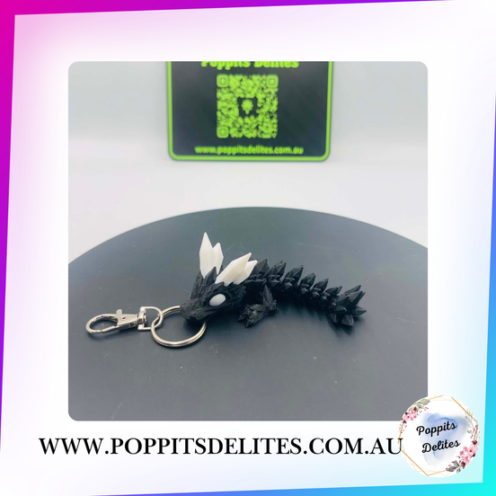 Crystal Dragon Keychain - Poppits Delites