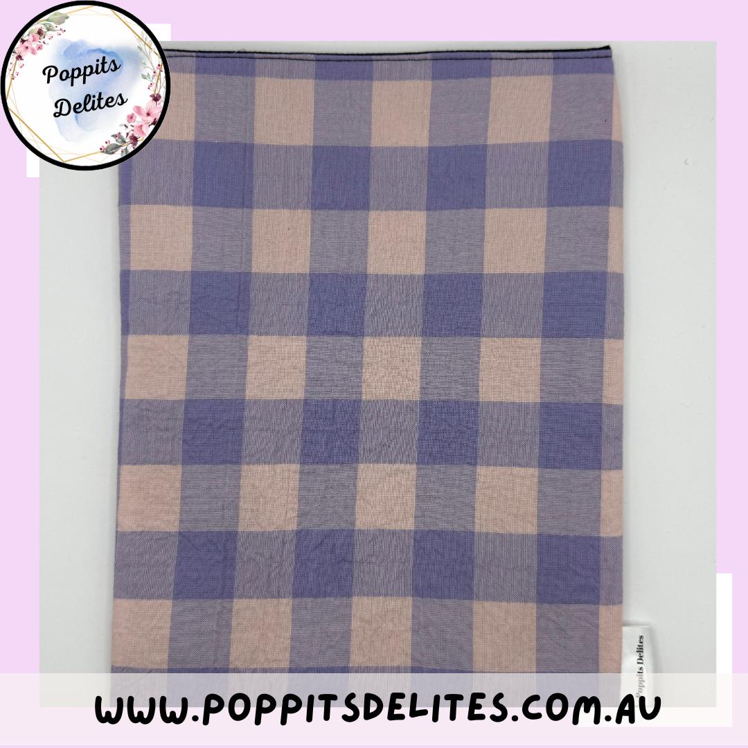 Pink Gingham Book Sleeve