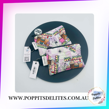 50% Coffee Coin Purses