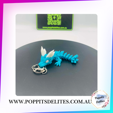 Crystal Dragon Keychain